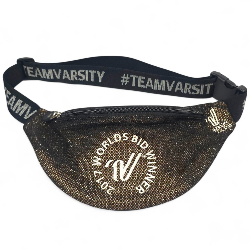 Varsity Spirit 2017 Worlds Bid Winner Fanny Pack Belt Bag Metallic Gold Cheer